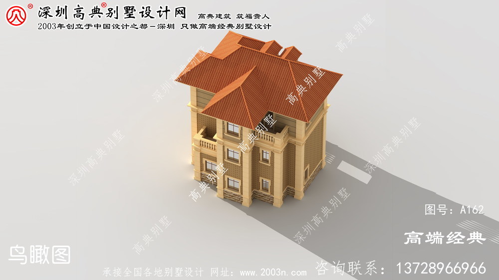 吴江市三层豪华大气的欧式别墅设计，田园外观风