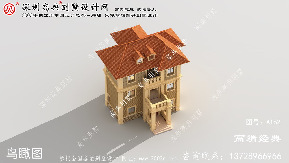 吴江市三层豪华大气的欧式别墅设计，田园外观风